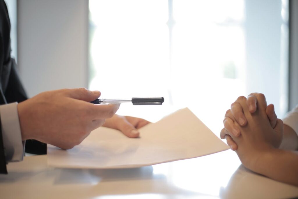 Notitieblok met businessplan